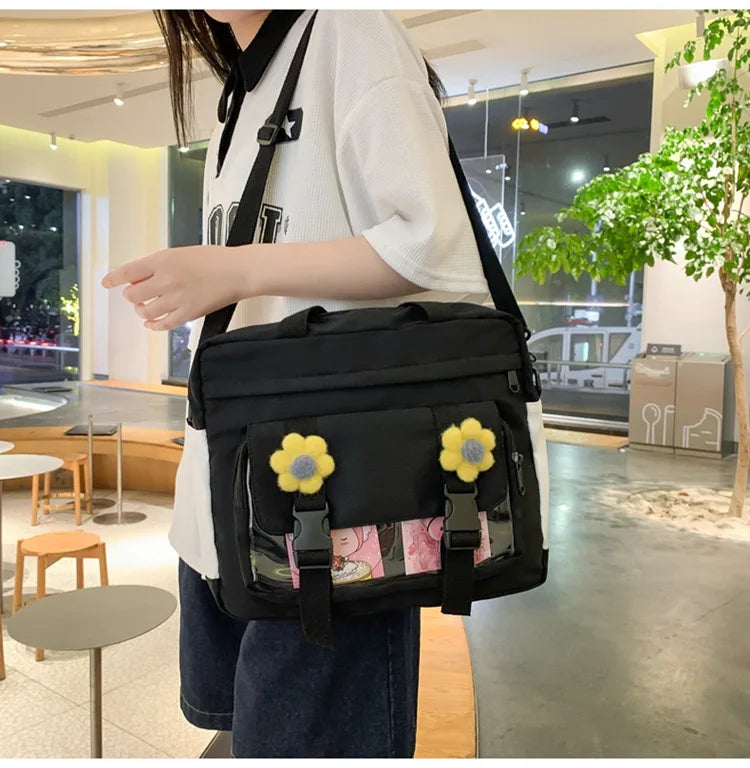 Floral Women Ita Backpack Large Capacity Shoulder Bag