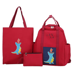 Casual Women Shoulder Bags Candy Women Backpack Multi-pocket School Bag
