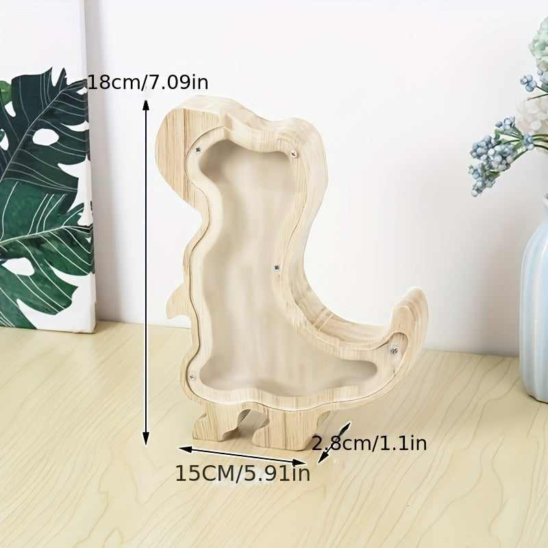 Custom Wooden Animal Piggy Bank for Home Decor