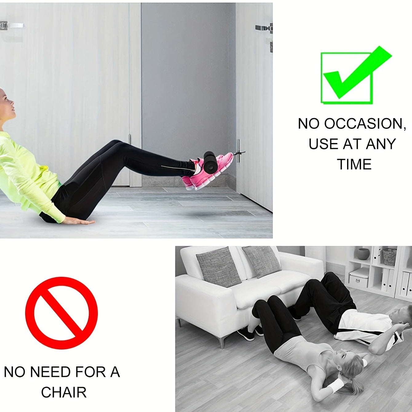 Adjustable Indoor Sit up Aid for Home Workouts
