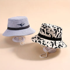 Cartoon Fisherman Hat Wide Brim Sun Protection Bucket Hat