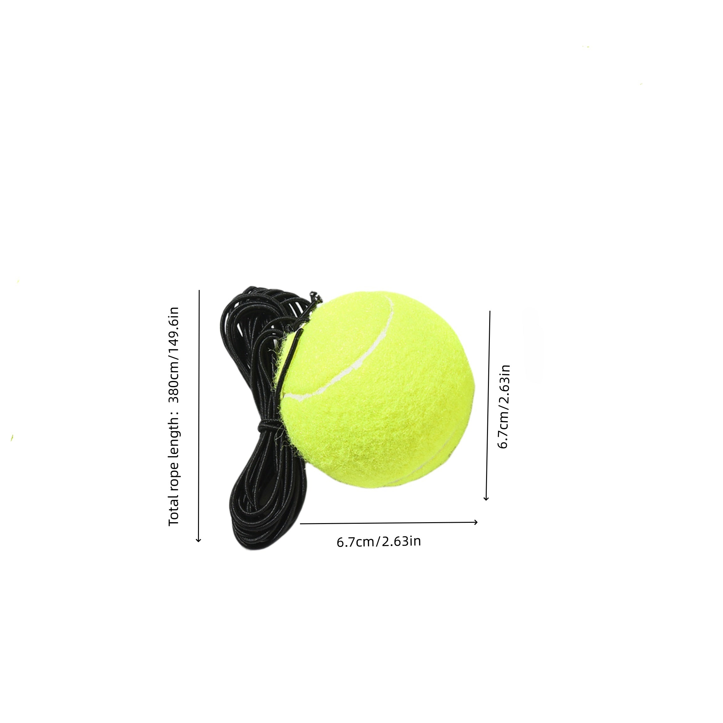 6pcs Tennis Training Ball With Elastic Rope for Outdoor Fitness Training