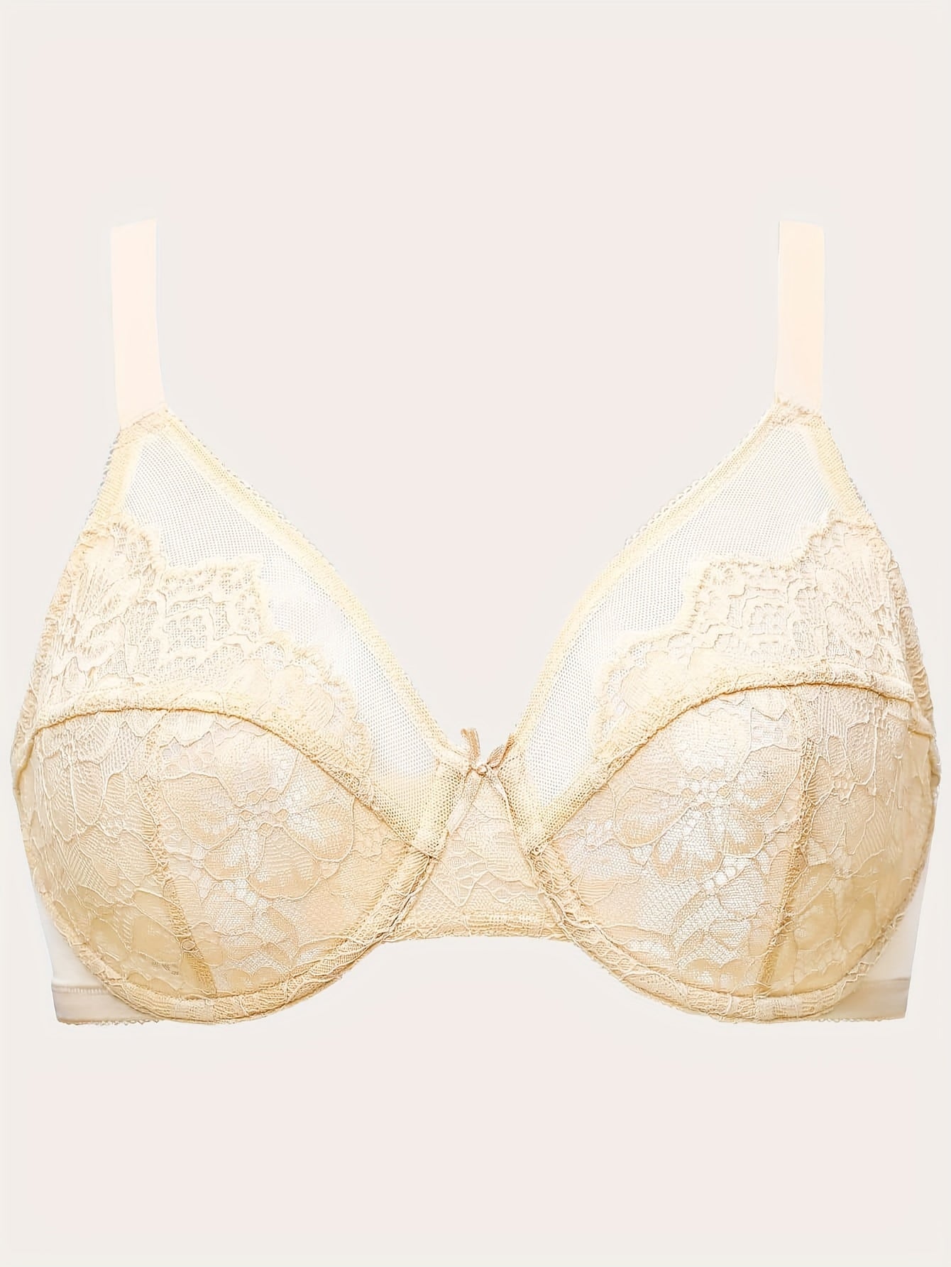 Floral Lace Full Cover Minimizer Underwire Bra
