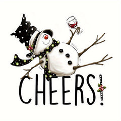 Christmas Snowman Iron On Decal Heat Transfer Stickers Women Girl DIY