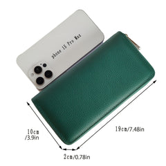 Lychee Texture Leather Long Women's Wallet 019