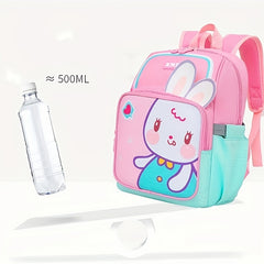 Cartoon Lions Rabbits School Bag Backpack Large Capacity Backpack For Boys Girls