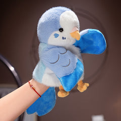 1pc Colorful Parrot Finger Doll & Plush Toy Book Characters Holiday Birthday