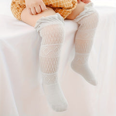 Girls Lace Ruffled Anti Mosquito Baby Socks Over The Knee High Tube