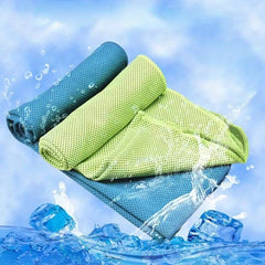 2pcs Quick Cooling Ice Towel for Sports Heat Resistant Elastic
