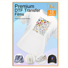 DTF Transfer Film 10 20 50 100 Sheets A4 Matte Heat Transfer Paper