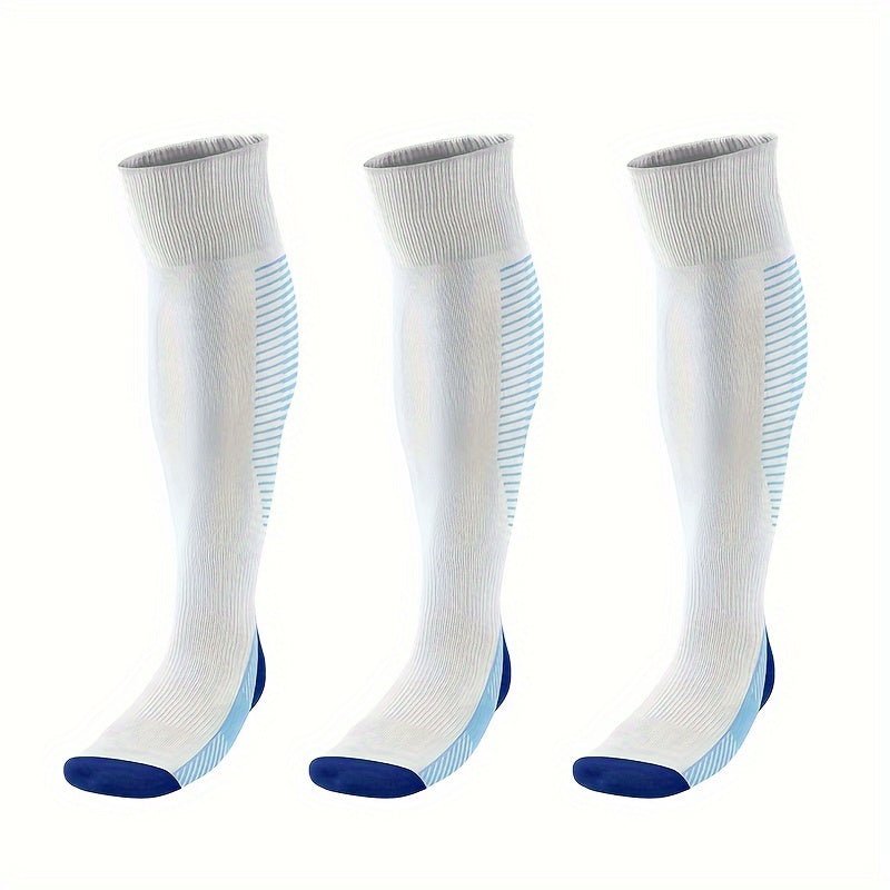 Men's Knee High Soccer Socks Compression Anti-slip Sports Socks