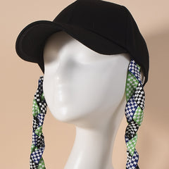 Braided Baseball Cap for Women - Outdoor Adjustable Casual Hat