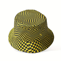 Unisex Sunshade Bucket Hat with Yellow Sun Hat for Outdoor Travel