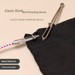 5pcs Elastic Buckle Threading Needle Sewing Clip Tool for Trousers Belt