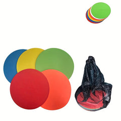 10pcs Non Slip Rubber Agility Markers Flat Field Cones for Sports Training