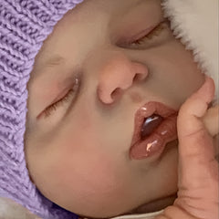 19 Inch Soft Body Reborn Sleeping Baby Doll With 3D Skin