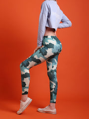 Camo Print High Waist Slim Leggings