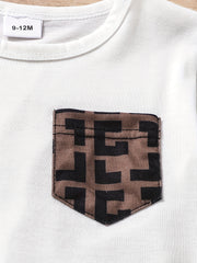 Baby Boys Casual T shirt & Shorts Set For Summer Holiday