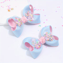 Star Bow Hair Clips for Baby Girls