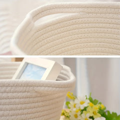 2pcs Duck Storage Basket Rope Woven Desktop Tidy Decorative Basket