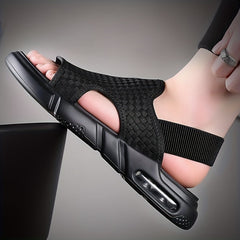 Men's Plaid Slip On Slide Sandals for Summer