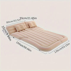 Inflatable Flocking Cloth SUV Car Travel Bed for Adults