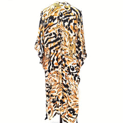 Boho Leopard Printed Shawl Fringed Cardigan Wrap for Women