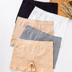 5pcs Seamless Boyshort Panties Comfortable Stretch Women's Lingerie