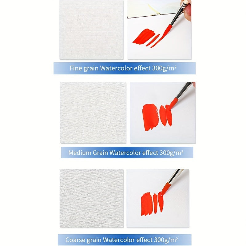 100% Cotton Watercolor Paper 20 Sheets Hand Painted Book for Artists Students