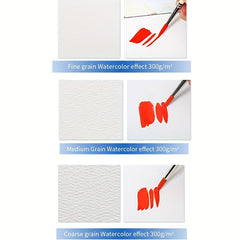 100% Cotton Watercolor Paper 20 Sheets Hand Painted Book for Artists Students