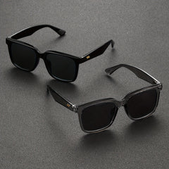 Men's Classic Round Sunglasses with Case