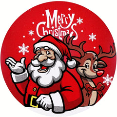 500 Christmas Santa Claus Stickers Roll