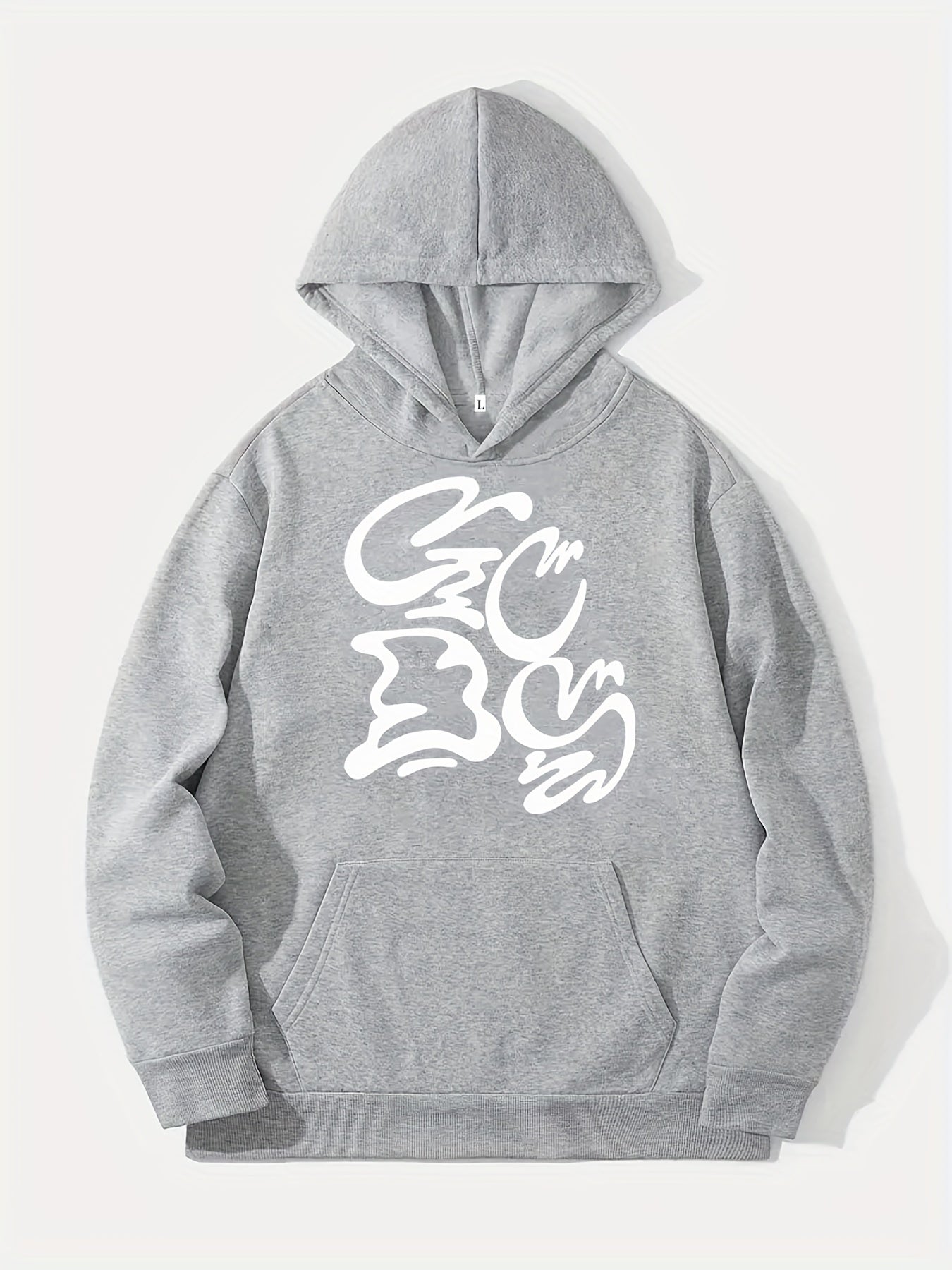 Abstract Pattern Print Hoodie for Men