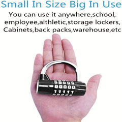 5 Digit Combination Lock 2 Pack, Padlock with 2 Combination Locks