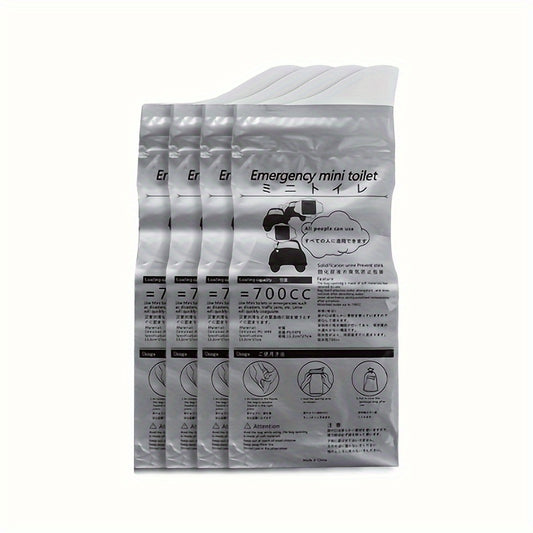 4pcs Outdoor Emergency Urinate Bags 700ml Easy Take Piss Bags