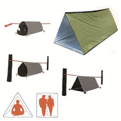 Portable First Aid Tent for 2 People Waterproof Windproof Warm Emergency Shelter