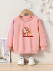 Christmas Anime Girl & Gift Print Sweatshirt