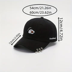 Cartoon Duck Embroidered Baseball Cap for Men & Women