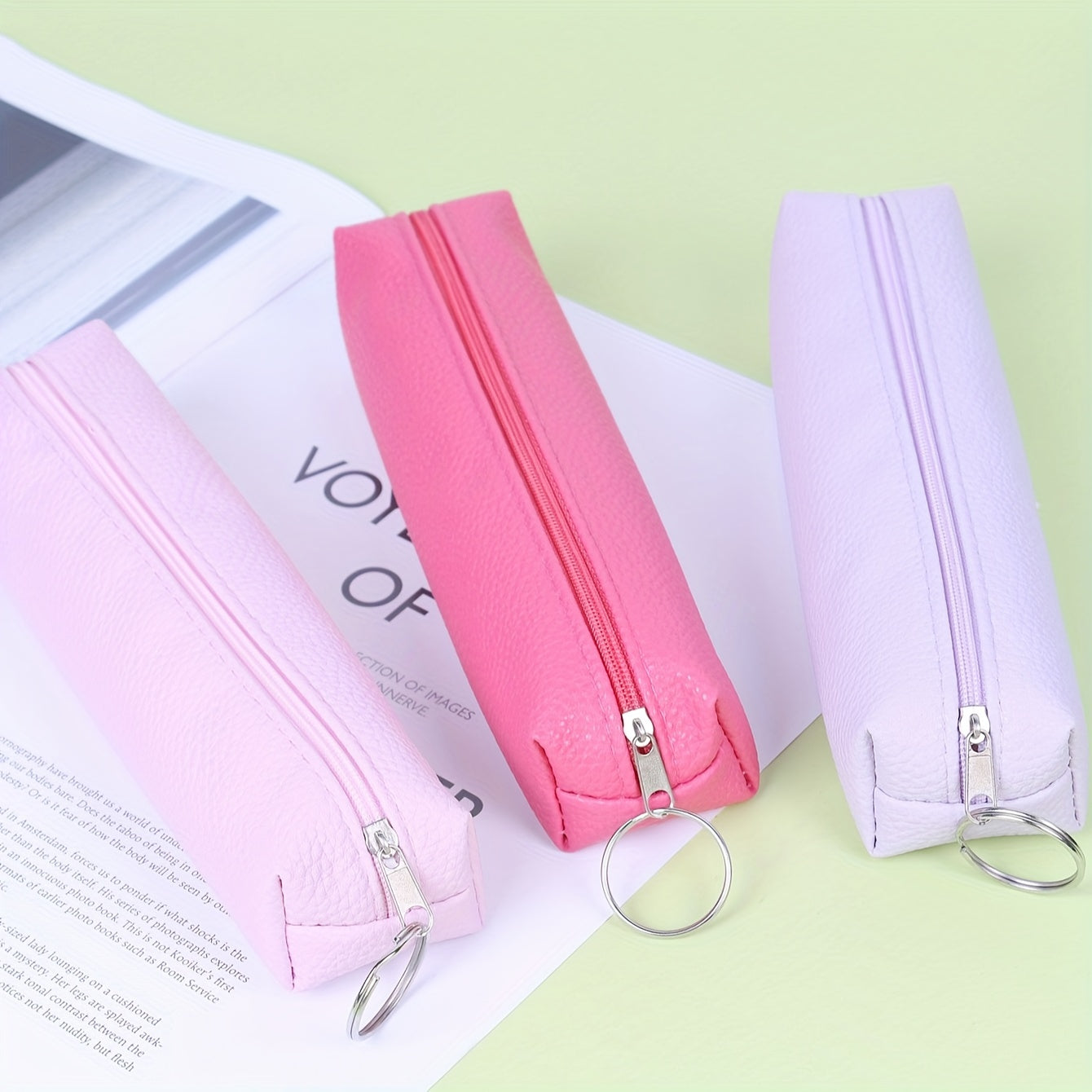 Solid Leather Student Pencil Case