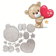 1pc Animals Bears Cutting Dies Stencils for Cards Making Scrapbooking