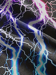 Lightning 3D Print Boy's Short Sleeve T shirt Breathable Round Neck Top