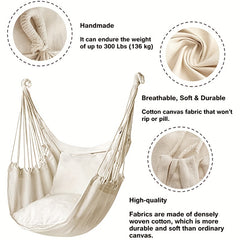 Sturdy Cotton Woven Hammock for Ultimate Outdoor Comfort