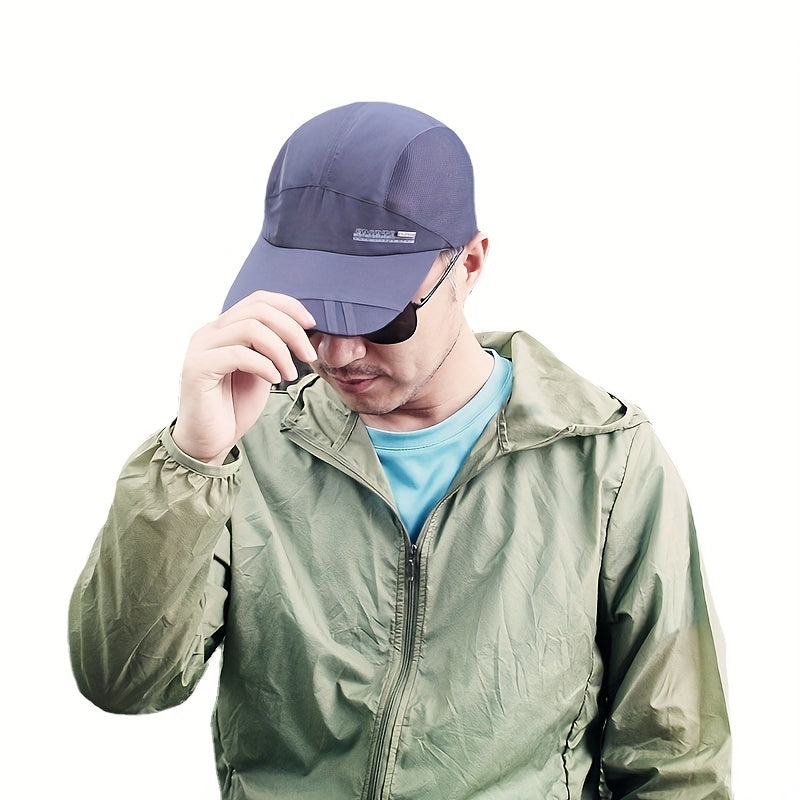 Men's Sun Visor Quick drying Cap Breathable Mesh Cap Anti-UV Sun Hat