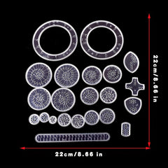 22pcs Spirograph Drawing Set Geometric Ruler Creative Educational Kids Toy