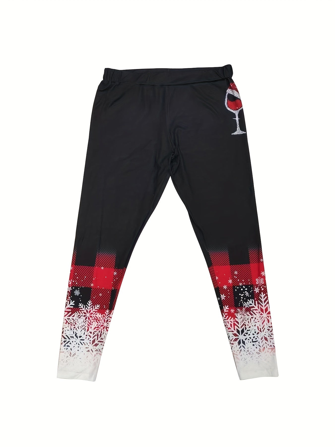 Colorblock Graphic Print High Stretch Leggings