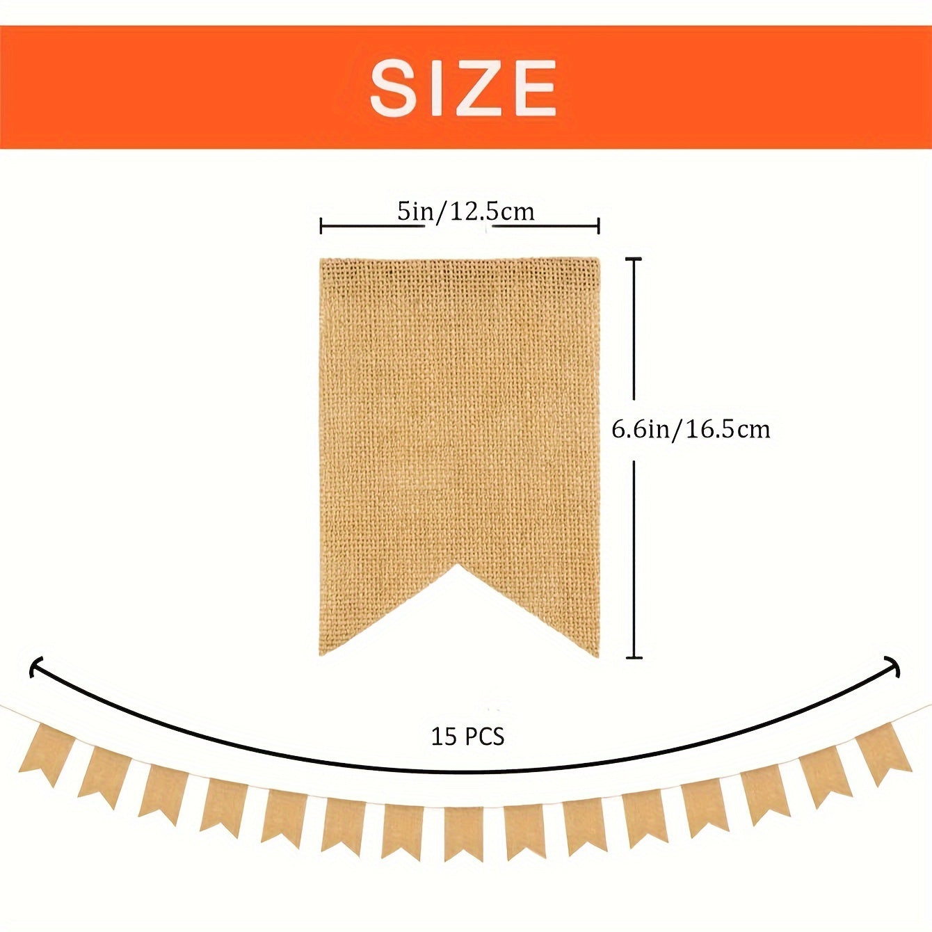 1pc Blank DIY Writable Twist Flag Writable Banner