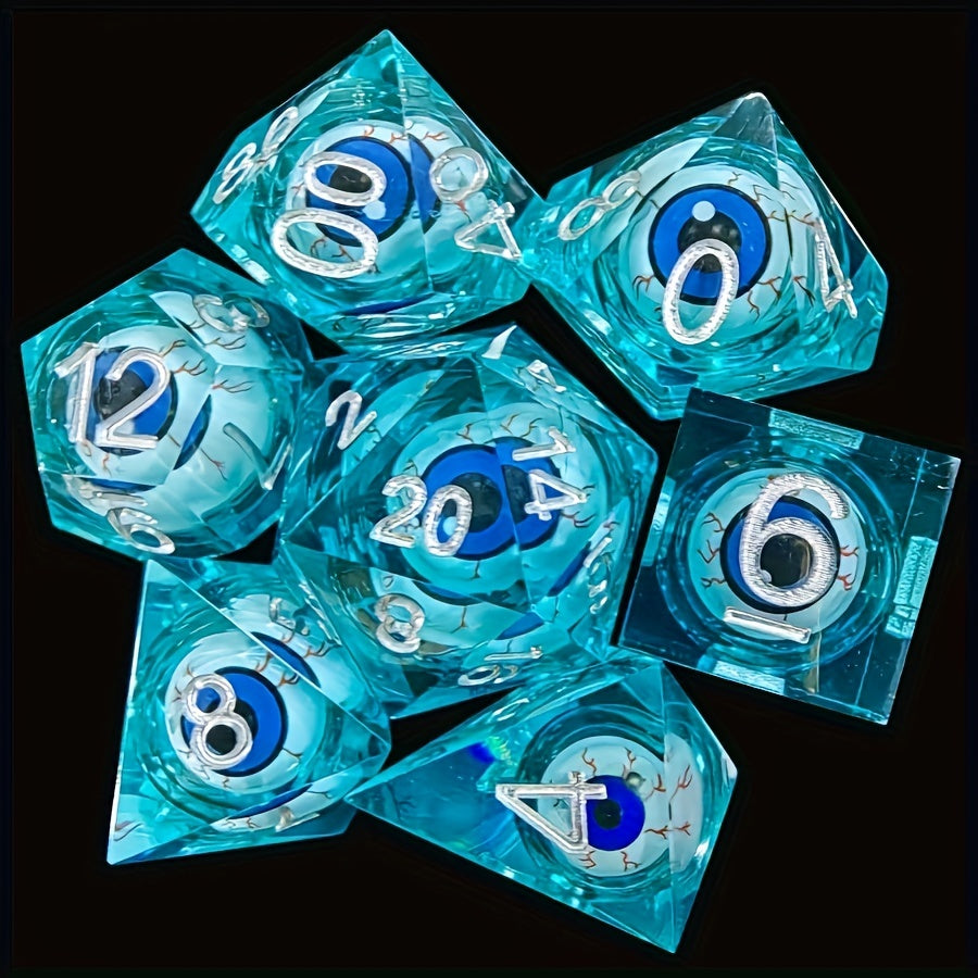 7pc Eyeball Dice Set for Tabletop Role playing Games