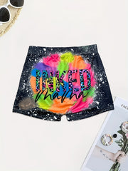 Casual Elastic Waist Shorts for Women