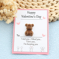 ABS Pocket Bear Valentine'S Gift Romantic Missing You Keepsake