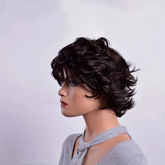 Short Curly Hair Unisex Synthetic Fiber